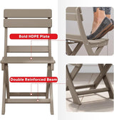 Costaelm Outdoor Patio Modern Folding Dining Chair - Photo 7