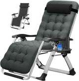 MOPHOTO Zero Gravity Chair, Outdoor Padded Lounge Chair with Side Table, Reclining Chair, Sturdy & Comfortable - Photo 1