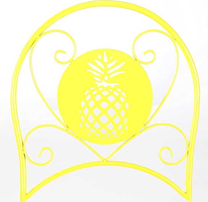 The Lakeside Collection Foldable Metal Icon Tables or Chairs - Pineapple Chair