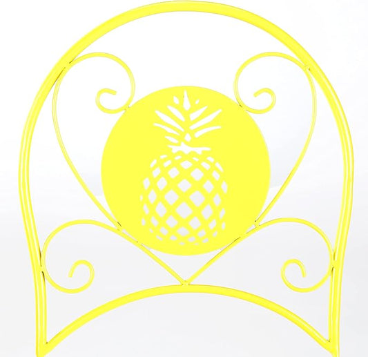 The Lakeside Collection Foldable Metal Icon Tables or Chairs - Pineapple Chair