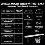 COATEDOUTDOORFURNITURE Coated Outdoor Furniture Heavy-Duty Outdoor Bench Thermoplastic Coated, Expanded Metal - Photo 8