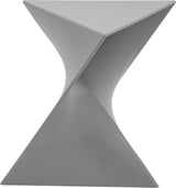LeisureMod Modern Grey Accent Side Table - Stylish Side Vanity Table for Bedroom & Living Room - Photo 1