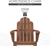 Linon Home Dcor Home Decor Teak Wood Stock Chair, 30.4" wx37.6 dx37.8 h, Stain - Photo 8