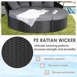 SUNCROWN Outdoor Patio Round Daybed with Retractable Canopy - Photo 4
