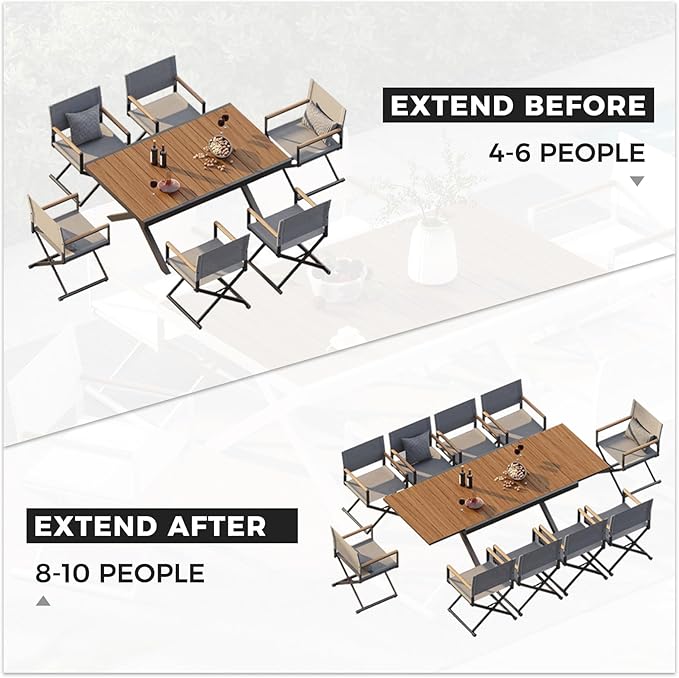Grand patio Expandable Patio Dining Table - Photo 3