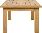 4 Piece Acacia Wood Patio Furniture Set with Coffee Table, Loveseat and 2 Chairs - Photo 6
