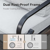 Metal Patio Furniture Sofa with 5.75" Extra Thick Cushion - Photo 5