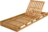 Outdoor Lounge Chaise Set with 2" Water-Resistant Cushion, 4-Position Adjustable Backrest Recliner - Photo 8