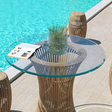 Dulles Glass 27 inch Round Glass Table Top - Tempered - 1/2" Thick Glass Surface, Safe Beveled Edge - Photo 6