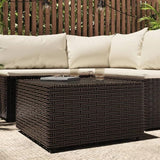 Garden Coffee Table Brown Outside Table Coffee Tables for Backyard Beach - Photo 1