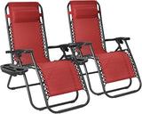 Flamaker Patio Zero Gravity Chair Outdoor Folding Lounge Chair Recliners Adjustable Lawn Lounge Chair with Pillow for - Photo 1