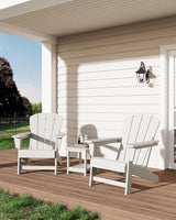 Modern HDPE Plastic Adirondack Chair - Oversize 380 LB Poly Lumber Weather Resistant Firepit Chair - Outdoor Patio - Photo 7