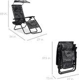 Best Choice Products Folding Zero Gravity Outdoor Recliner Patio Lounge Chair w/Adjustable Canopy Shade, Headrest - Photo 3