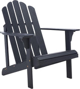 SAFAVIEH Outdoor Collection Topher Black Slatted Adirondack Chair - Photo 4