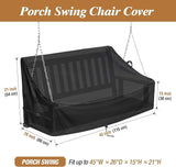 Kasla Porch Swing Seat Cover, Waterproof Swing Covers for Outdoor Patio Swings & Garden Hammock Glider & Hanging Swing - Photo 2