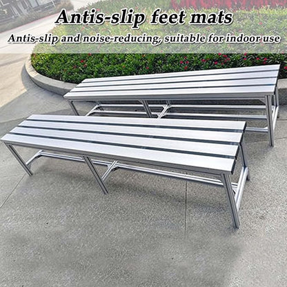 Outdoor Benches Weatherproof Porch Benches Outdoor Made of Aluminum Alloy Metal Garden Bench 2-Seater for Porch Patio Garden Lawn Balcony Backyard(100x36x45cm)