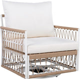 Christopher Knight Home Fiora 360° Swivel Patio Chairs Set of 2 with Handwoven Rope - Photo 8