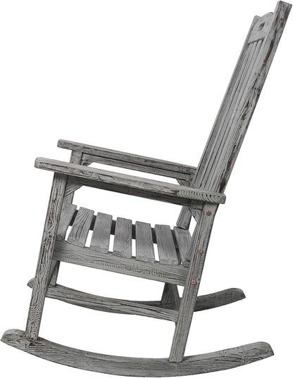 Oversized Porch Rocker Chair with Wide Seat and Tall Backrest for Ultimate Relaxation and Comfort Indoors or Outdoors