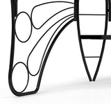 Modern Butterfly Cast Metal Garden Bench Outdoor Bench Patio Seat Park Bench Outdoor Seating for Garden Yard Park - Photo 6