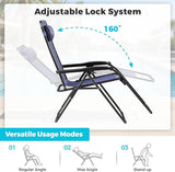 Homall Zero Gravity Chair Patio Folding Lawn Outdoor Lounge Gravity Camp Reclining Lounge Chair with Cup Holder Pillows - Photo 4