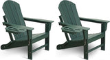 Adirondack Chair Set of 2, HDPE Folding Adirondack Chair with Multifunctional Cup Holder - Photo 1