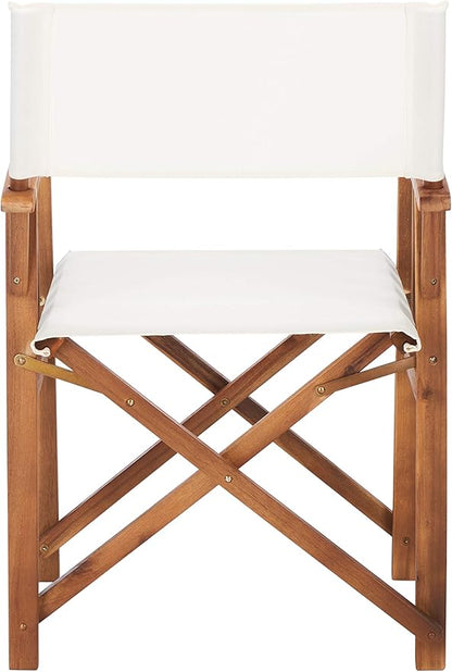 SAFAVIEH Outdoor Laguna Natural and Beige Director Chair (Set of 2)