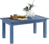 36" Outdoor Coffee Table, Weatherproof HIPS Patio Coffee Tables for Outside - Photo 1