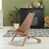 Outvita Acacia Wood Folding Chairs Wooden Folding Chair Outdoor Lounge Chairs Clearance for Home Patio Porch Lawn - Photo 2