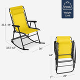 Best Choice Products Outdoor Folding Rocking Chair, Zero Gravity Lounge Chair - Photo 3