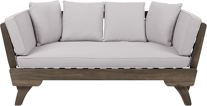 Christopher Knight Home Gary Patio Convertible Couch, Wooden Outdoor Daybed - Photo 5