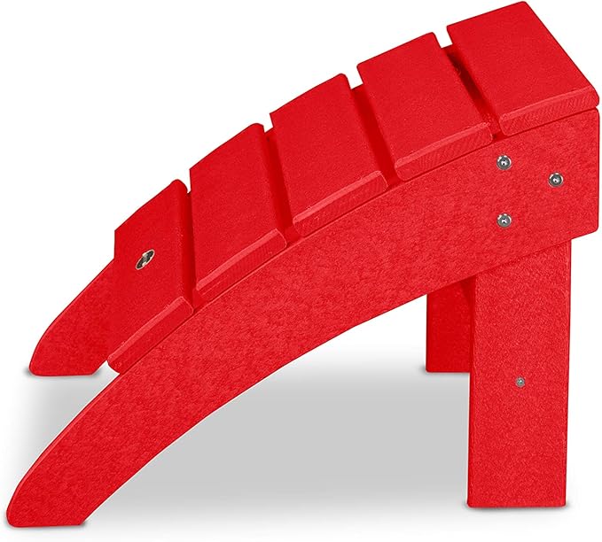POLYWOOD® Palm Coast Ottoman, Sunset Red