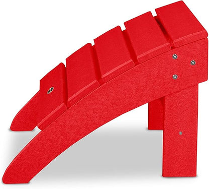 POLYWOOD® Palm Coast Ottoman, Sunset Red