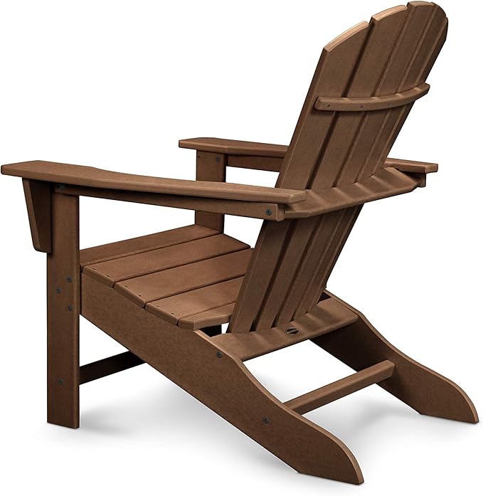 POLYWOOD® Shore Line Adirondack Chair, Teak