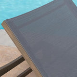 Outdoor Chaise Lounge Chair, Weather-Resistant Reclining Pool Lounger for Patio, Garden, Backyard & Poolside - Photo 8
