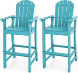 ORALNER Tall Adirondack Chairs, Set of 2 Outdoor High Back Balcony Chair - Photo 1