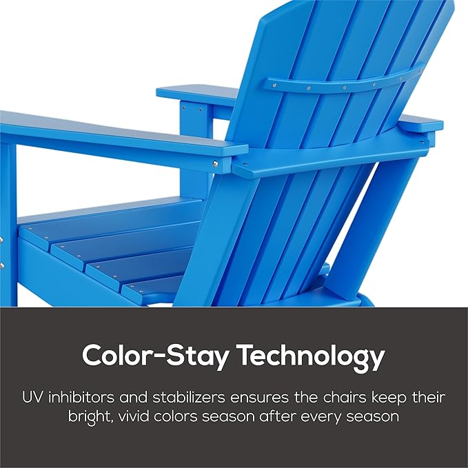WestinTrends Dylan Outdoor Adirondack Chair, Red