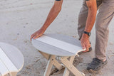 Amish-Made Surfboard Shaped Aruba Blue Poly Folding Side Table - Photo 7
