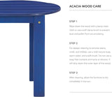Linon Jayde Outdoor Blue Adirondack Coffee Table - Photo 8