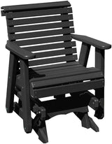 Amish Craftsmanship Made in USA 2FT Heavy Duty Poly Lumber Wood Porch Patio Glider HDPE with No Wood fibers Lancaster - Photo 1