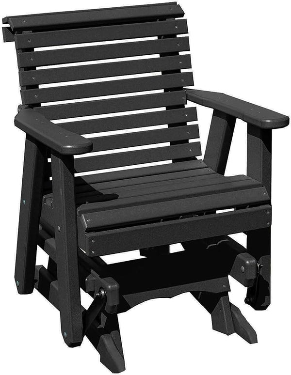 Amish Craftsmanship Made in USA 2FT Heavy Duty Poly Lumber Wood Porch Patio Glider HDPE with No Wood fibers Lancaster - Photo 1
