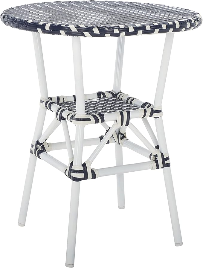 SAFAVIEH Outdoor Collection California Navy/Navy Bistro Table (Fully Assembled) - Photo 4