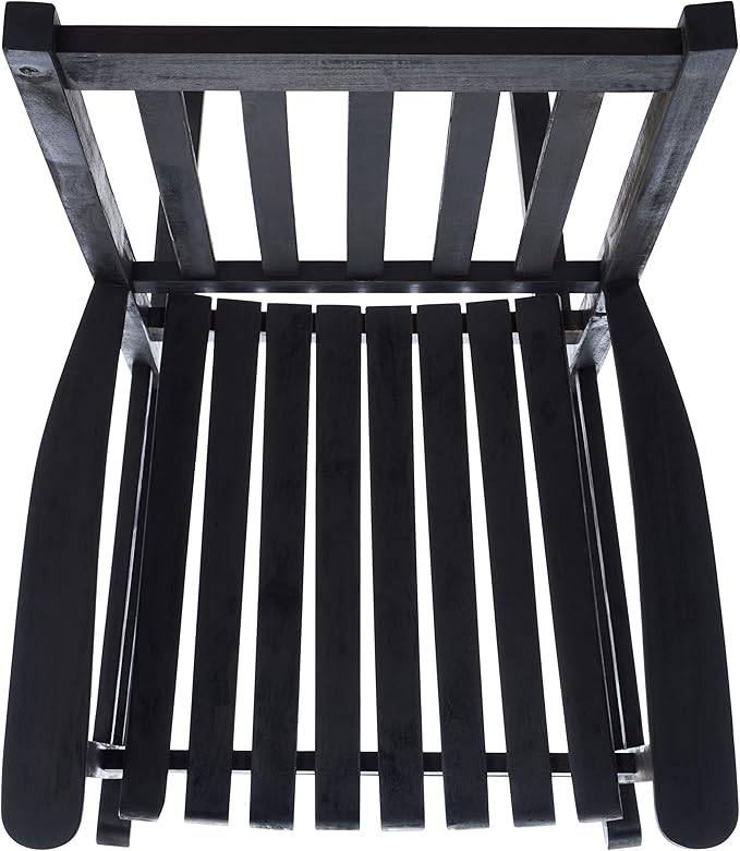 SAFAVIEH Outdoor Collection PAT7002 Chair, Black