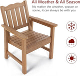 Stoog HIPS Outdoor Patio Dining Set, 4-Piece All-Weather Garden Bench, Chairs and Table Set - Photo 7