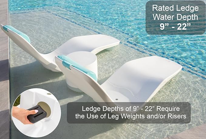 Tenjam Laylo in Pool Lounge Chairs for Sun Shelf Set of Two - Photo 5