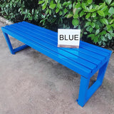 Outdoor Metal Garden Bench - Weatherproof Park Bench for Lawn, Patio, and Yard - Supports up to 800 Pounds - Photo 6