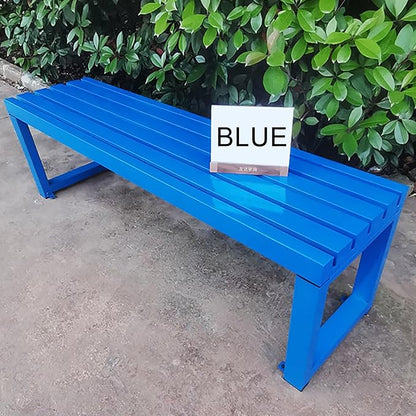 Outdoor Metal Garden Bench - Weatherproof Park Bench for Lawn, Patio, and Yard - Supports up to 800 Pounds, 47 Inch Length