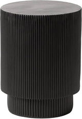 LeisureMod Modern Side Table Round Fiberstone Top Accent End Table for Home, Outdoor Patio, Living Room Sofa - Photo 8