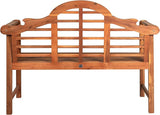 Eyely HNB103A Lucy 51.2" 3-Seat Arched 600-Lbs Support Acacia Wood Outdoor Garden Patio Bench for Garden, Lawn, Backyard - Photo 7