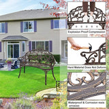 TTY Store Patio Garden Bench Park Bench Loveseats for Outdoor Porch, Patio, Lawn, Balcony - Photo 4