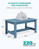 SERWALL 3 Pieces Patio Adirondack Bench Set - Photo 3